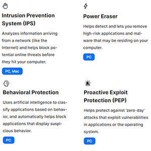 Norton Protection options