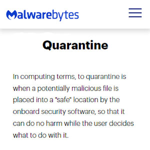 malwarebytes Quarantine