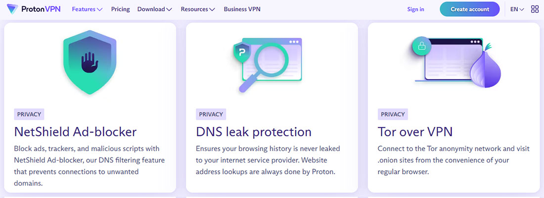 ProtonVPN Security Extras