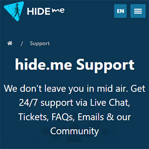 Hide.me Support